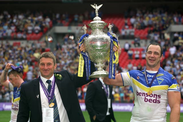 Tony Smith won the Challenge Cup with Warrington