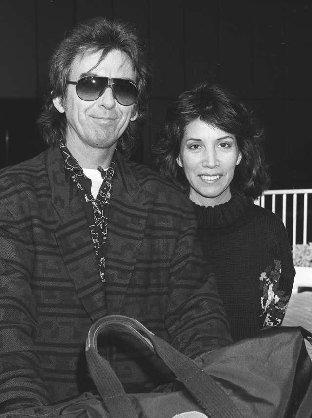 George Harrison with his wife Olivia