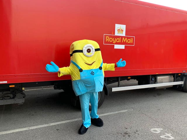 Meanwhile, post workers at Royal Mail North Wales & Chester wore fancy dress on the job to raise money for the NHS