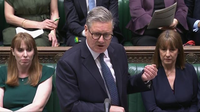 Sir Keir Starmer during Prime Minister’s Questions