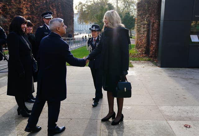Mayor of London Sadiq Khan meets Sgt Ratana’s partner Su Bushby