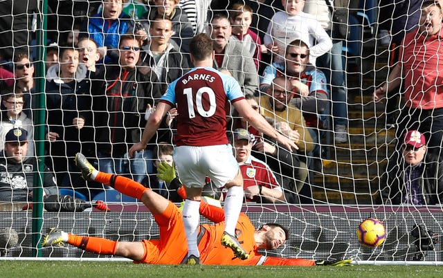 Ashley Barnes scored Burnley's winner against Tottenham