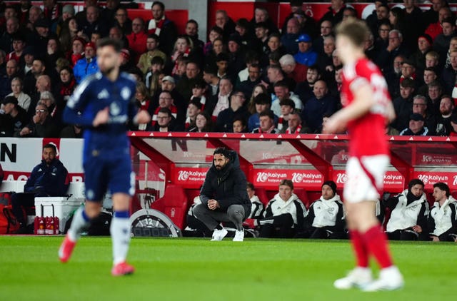 Ruben Amorim oversaw a 1-0 loss on his only previous trip to the City Ground in April