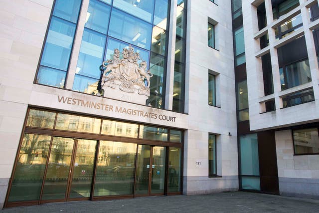 Westminster Magistrates' Court stock