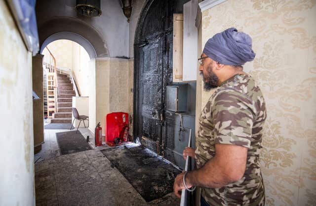 Sikh temple fire