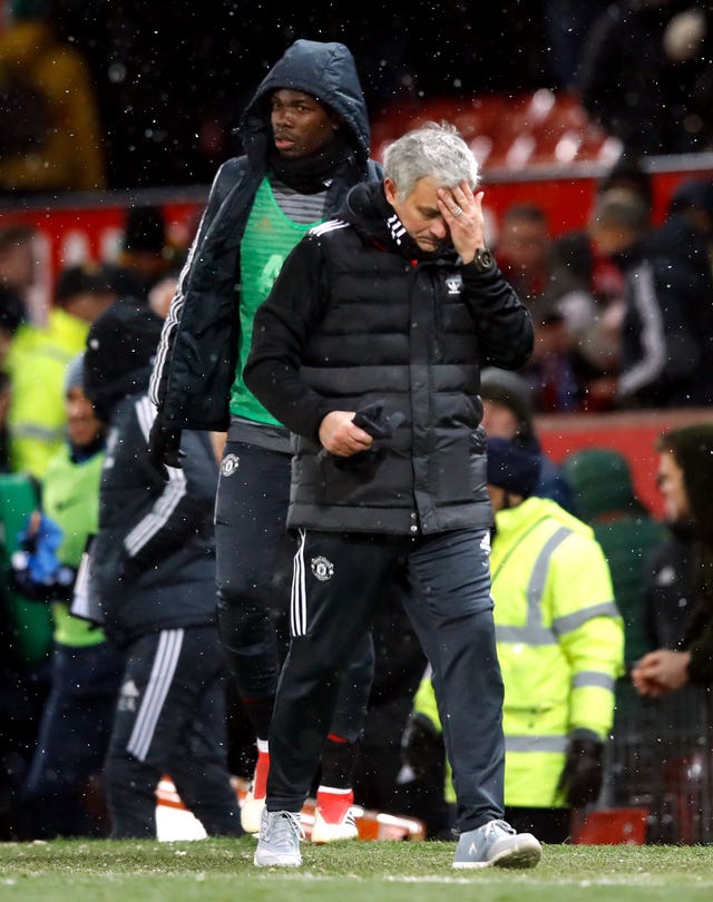 Jose Mourinho has stripped Paul Pogba of the vice-captaincy (Martin Rickett/PA).