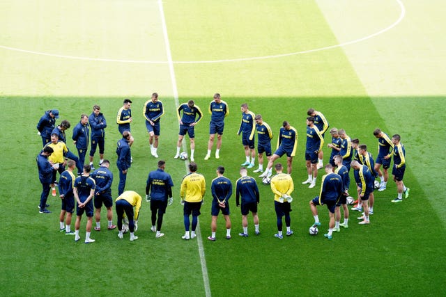 Ukraine Training Session and Press Conference – Cardiff City Stadium – Saturday 4th June