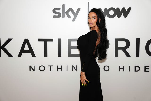 Katie Price attends a special screening for her Sky documentary Katie Price: Nothing to Hide at Bafta in Piccadilly, London