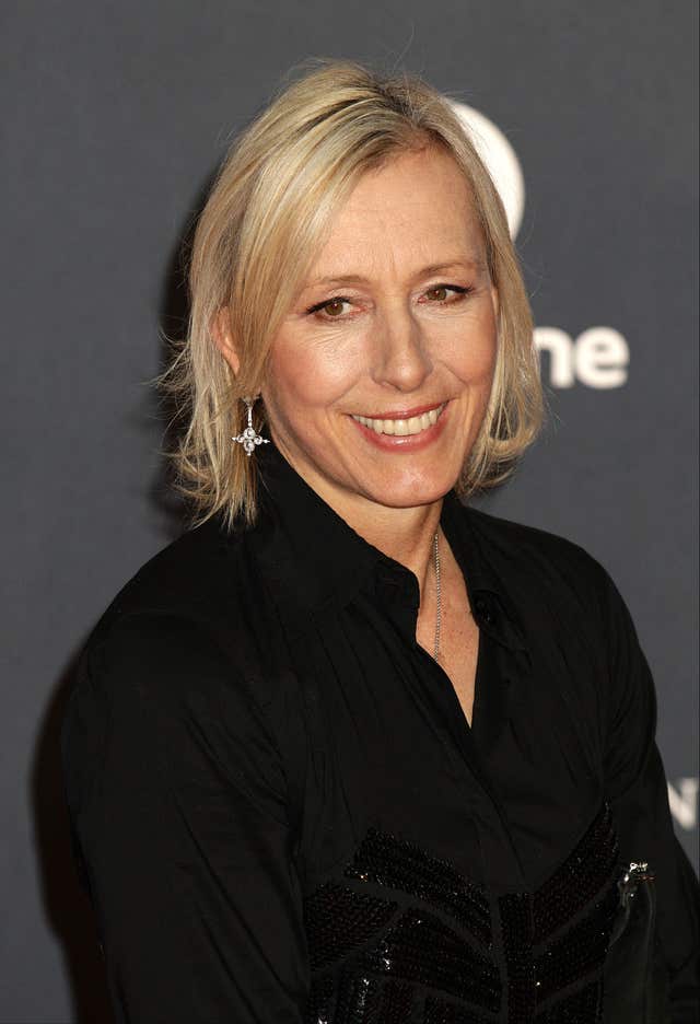 Martina Navratilova (Yui Mok/PA)