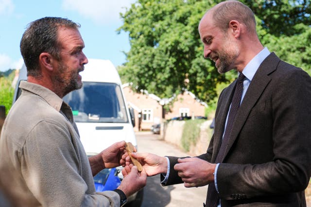 William was given a carved Welsh spoon by Rod Wyatt