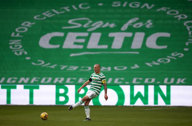 Scott Brown in action for Celtic