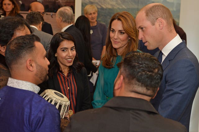 Kate and William met with guests at the Aga Khan centre (Jeff Spicer/PA Wire)