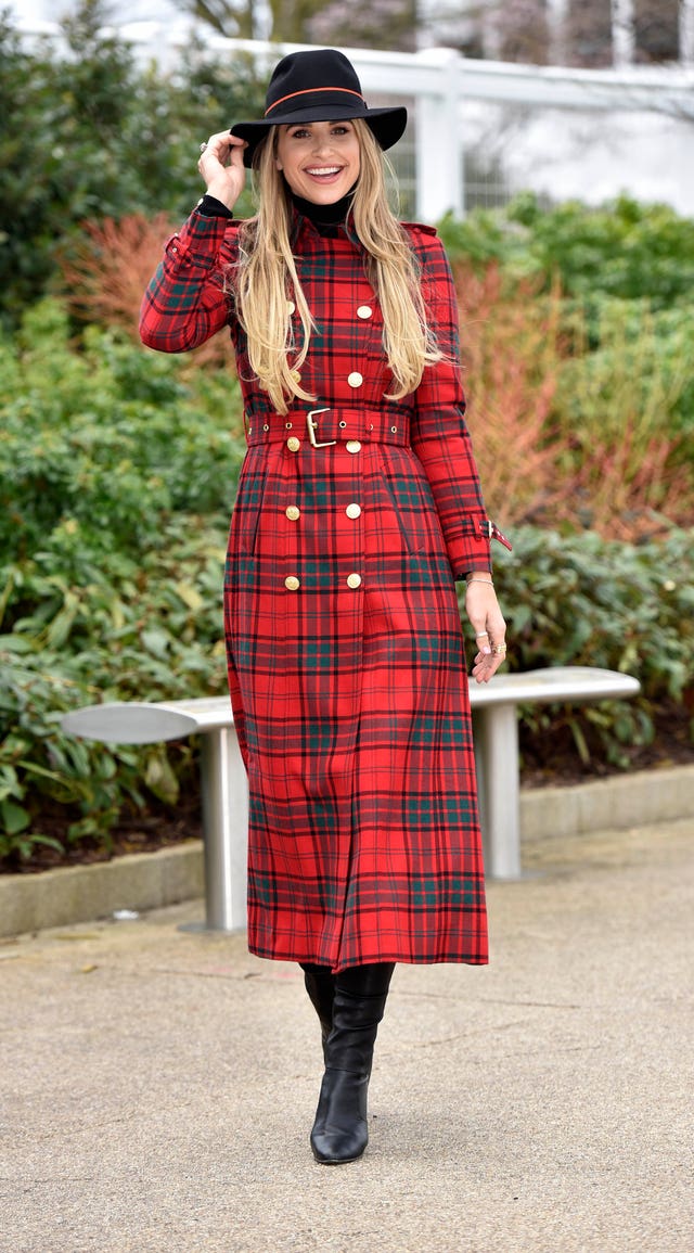 Vogue Williams visits Cheltenham Festival as part of her new role as an ambassador for Ladbrokes for the upcoming racing season.