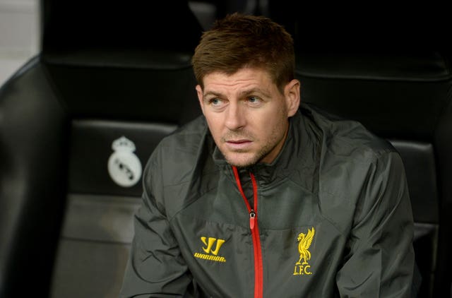 Steven Gerrard was left on the bench in the Bernabeu (Adam Davy/PA)