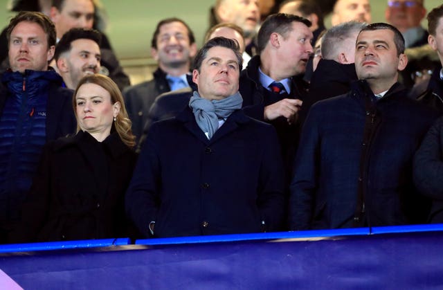Premier League chief executive Richard Masters (centre) is not expecting an imminent change to the competitions three-substitutes rule