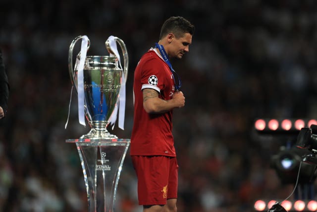 Dejan Lovren and the Champions League trophy