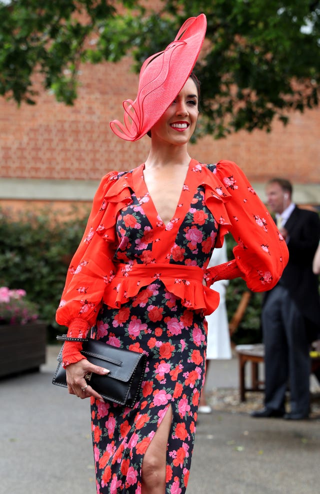 Janette Manrara arrives ahead of day three of Royal Ascot at Ascot Racecourse