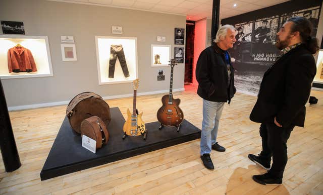 Pete Best (left) with his brother Roag 