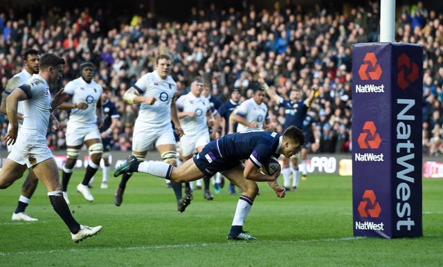 Huw Jones scored 10 tries in his first 13 matches for Scotland 