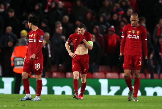 Liverpool exited the Champions League in the last 16