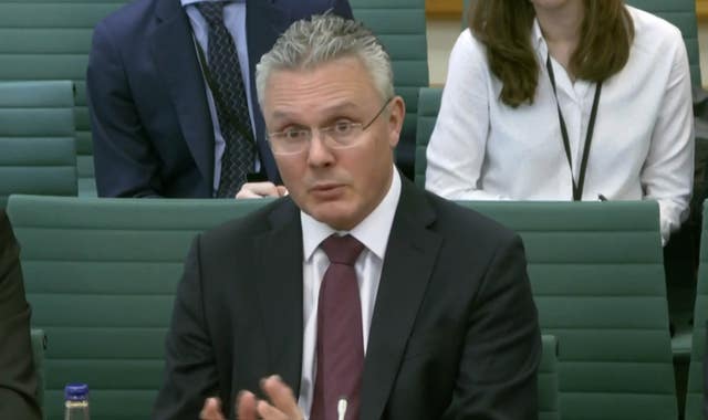 Mike Regnier giving evidence to a Commons committee
