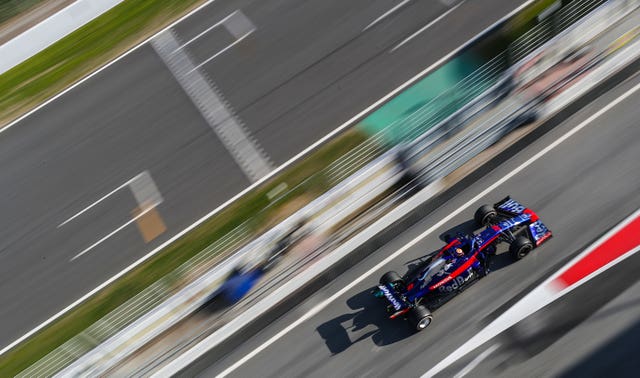 Alexander Albon tests for Toro Rosso ahead of his rookie F1 campaign