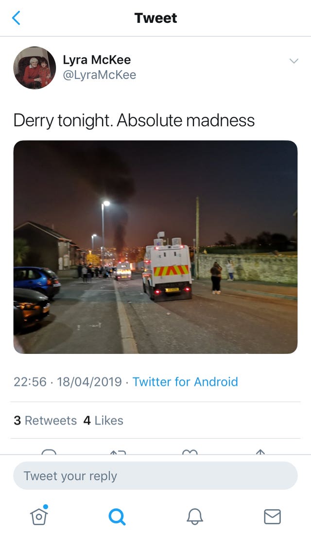 Last tweet by Lyra McKee