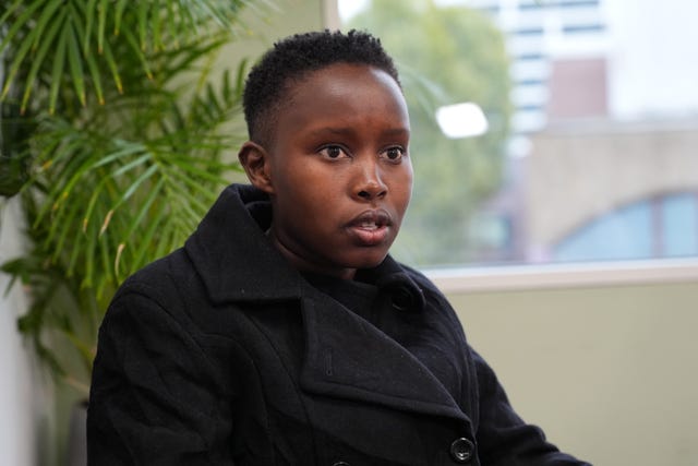Esther Njoki, the niece of Agnes Wanjiru, during an interview