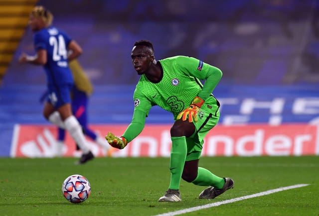 Edouard Mendy took the gloves for Chelsea 