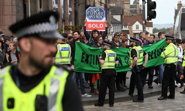 Extinction Rebellion protest – Edinburgh