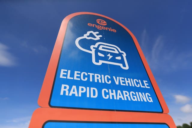 Electric car charging point