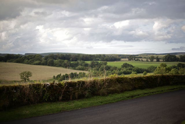 A scene of the countryside