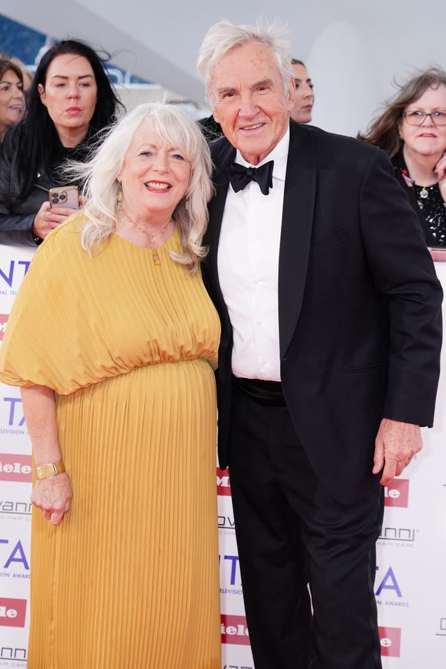 Larry Lamb alongside Gavin And Stacey co-star Alison Steadman, who played together Mick and Pam Shipman (Ian West/PA)