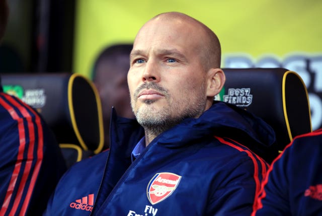 Arsenal interim head coach Freddie Ljungberg