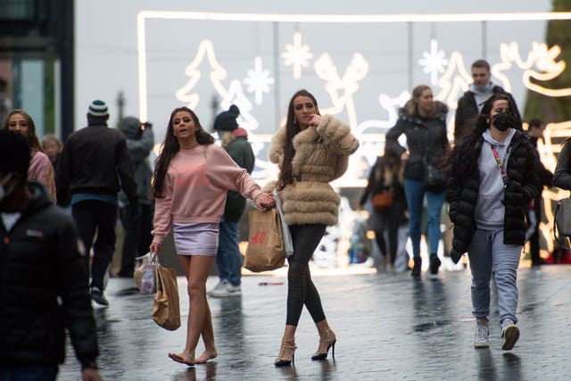 Shoppers in Birmingham city centre