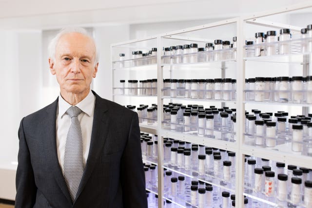 Sir Brian Langstaff at the Infected Blood Memorial
