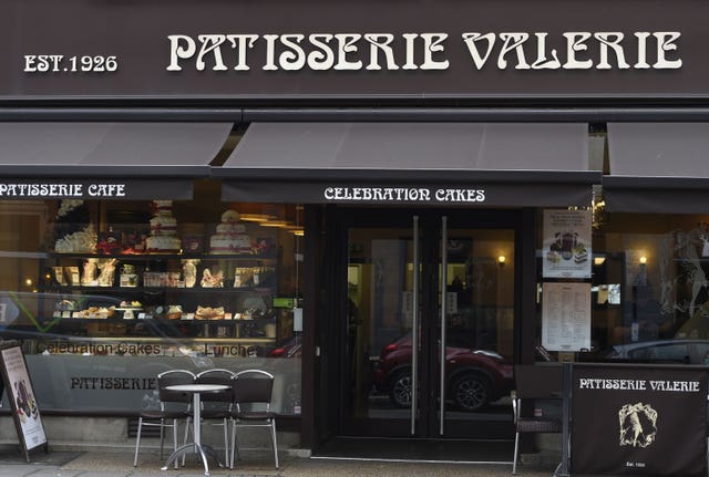 A Patisserie Valerie shop 