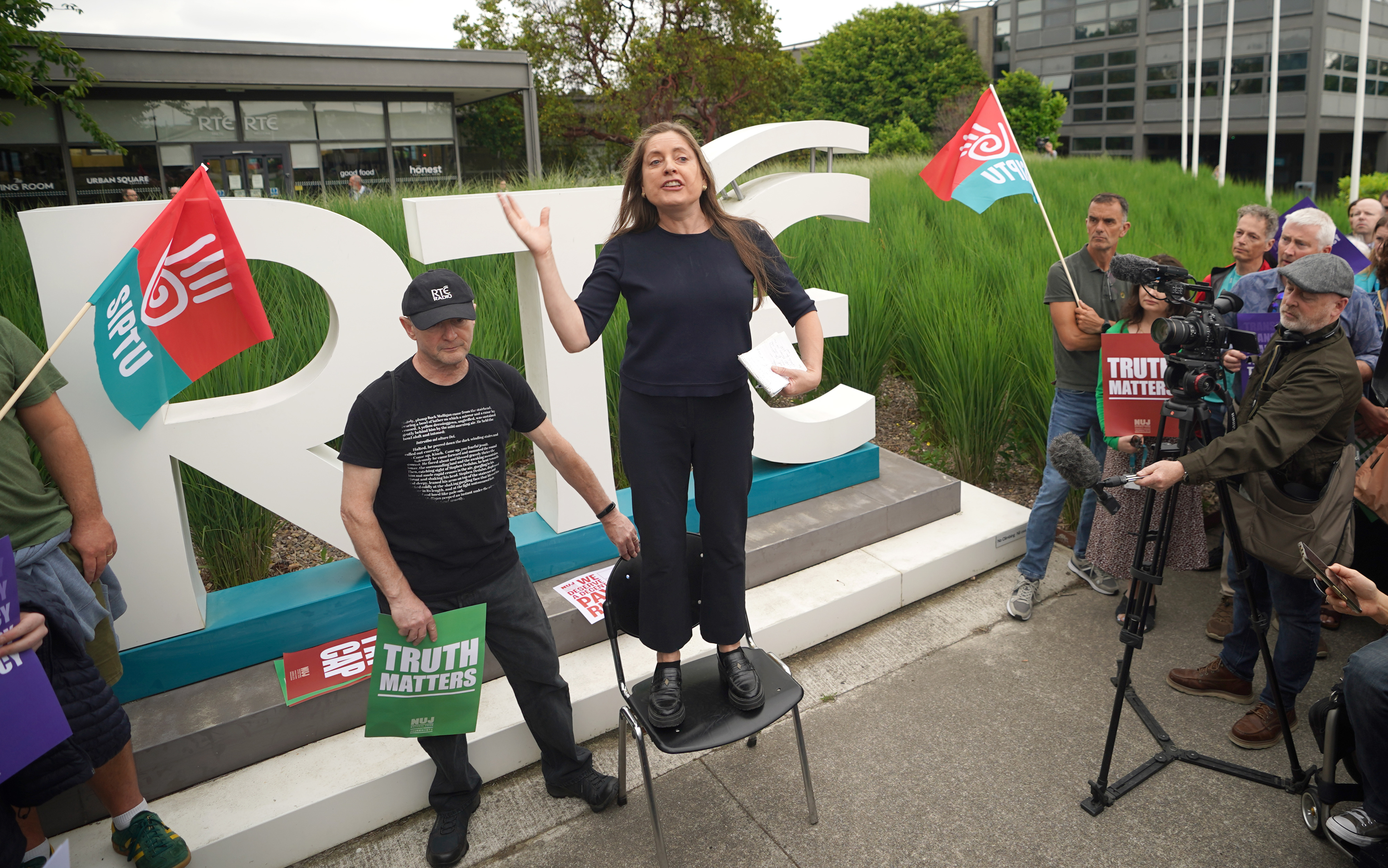 Emma O Kelly, chair of NUJ Dublin Broadcasting