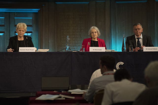 Members of the Daniel Morgan Independent Panel at the publication of their report on June 15