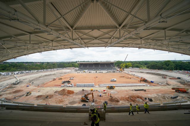 The Alexander Stadium in Birmingham, which is being redeveloped for the Games, is set to be at full capacity