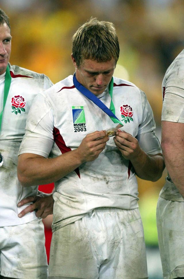Wilkinson cannot believe it as he collects his medal