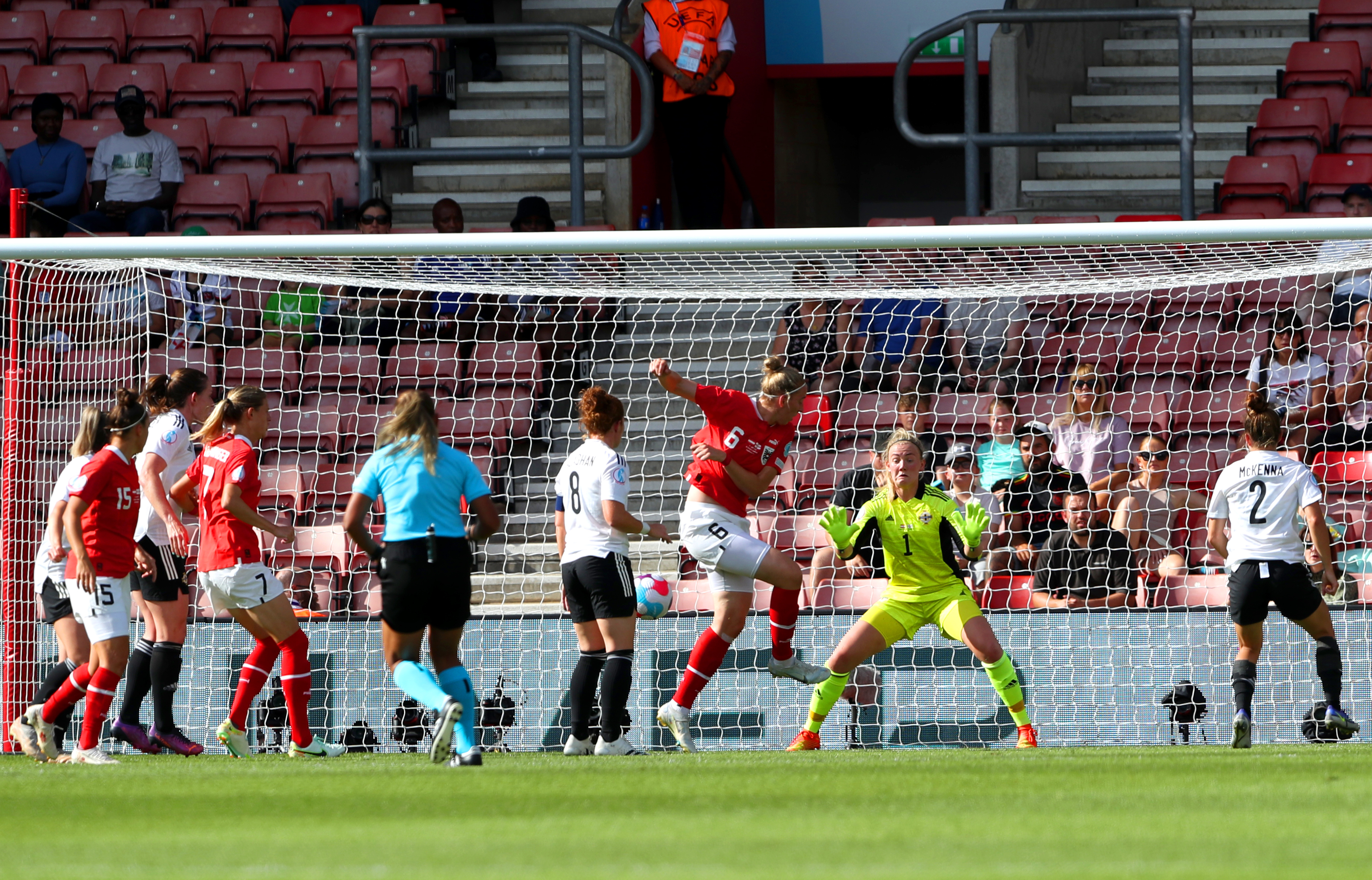 Austria’s Katharina Schiechtl opened the scoring