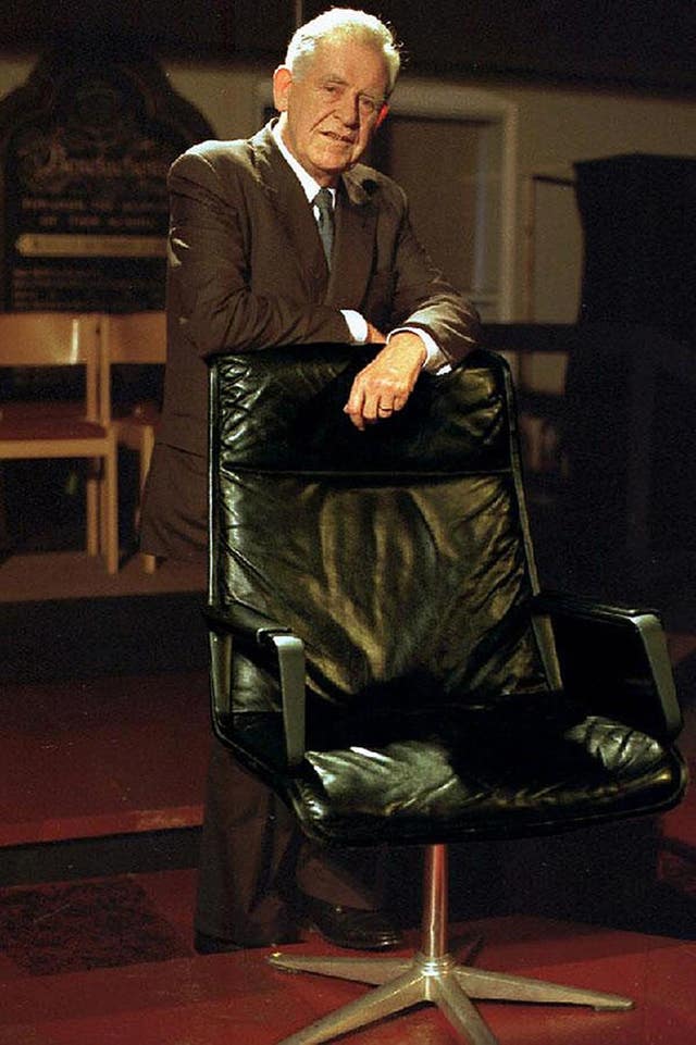 The late Mastermind quiz show host Magnus Magnusson