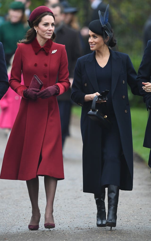 The Duchess of Cambridge and the Duchess of Sussex