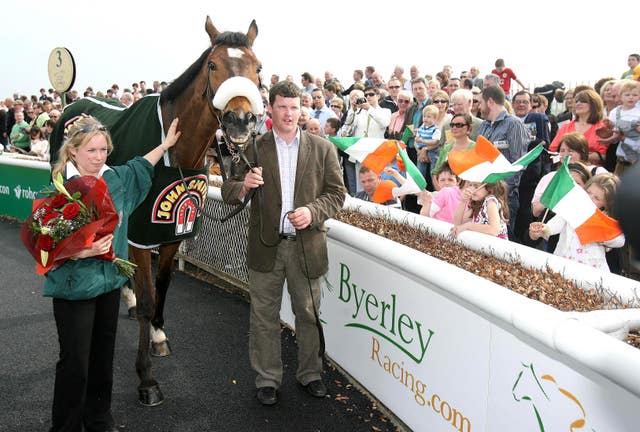 Elliott and his first National winner Silver Birch