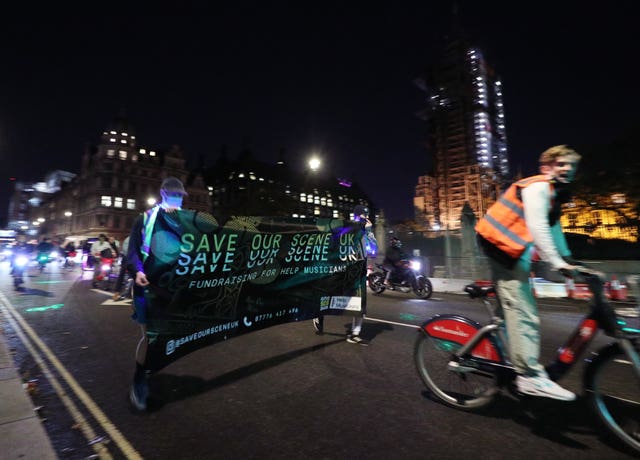 Our Scene bike protest