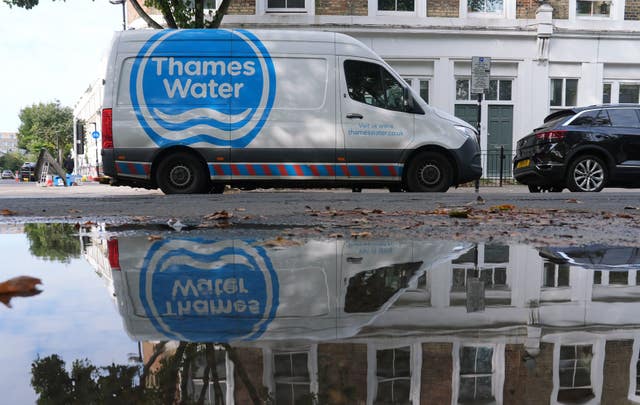 A Thames Water van