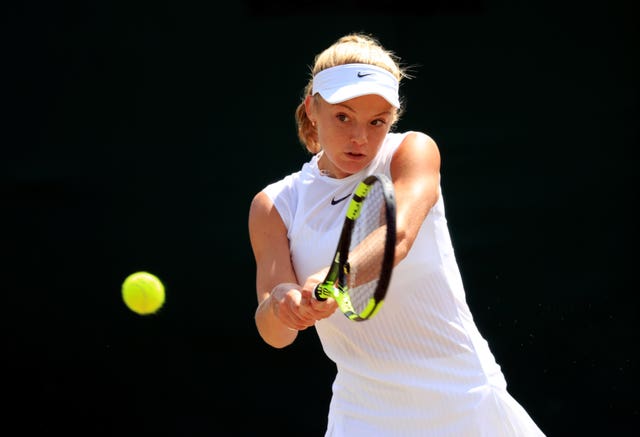 Katie Swan made her senior Wimbledon debut aged 17