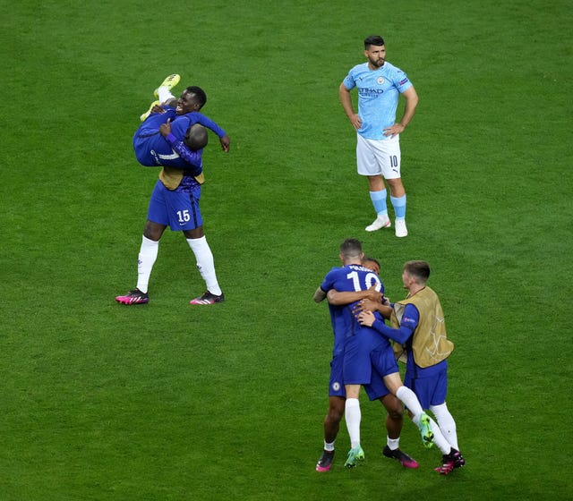 Sergio Aguero was unable to rescue City from defeat after coming off the bench in his final game for the club (Adam Davy/PA).