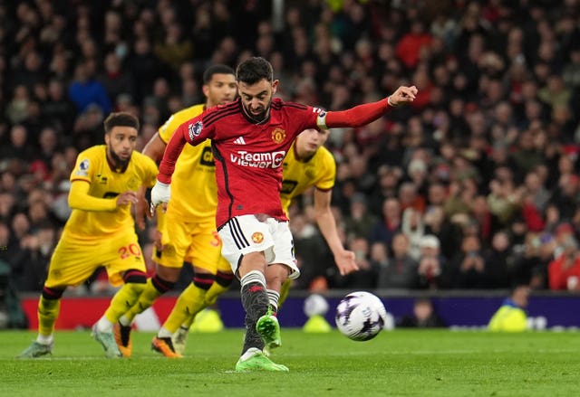 Bruno Fernandes scored Manchester United''s second equaliser from the penalty spot